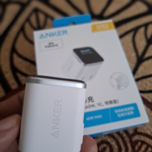 Anker Nano Charger (45W, Smart Display, 180° Foldable) White
